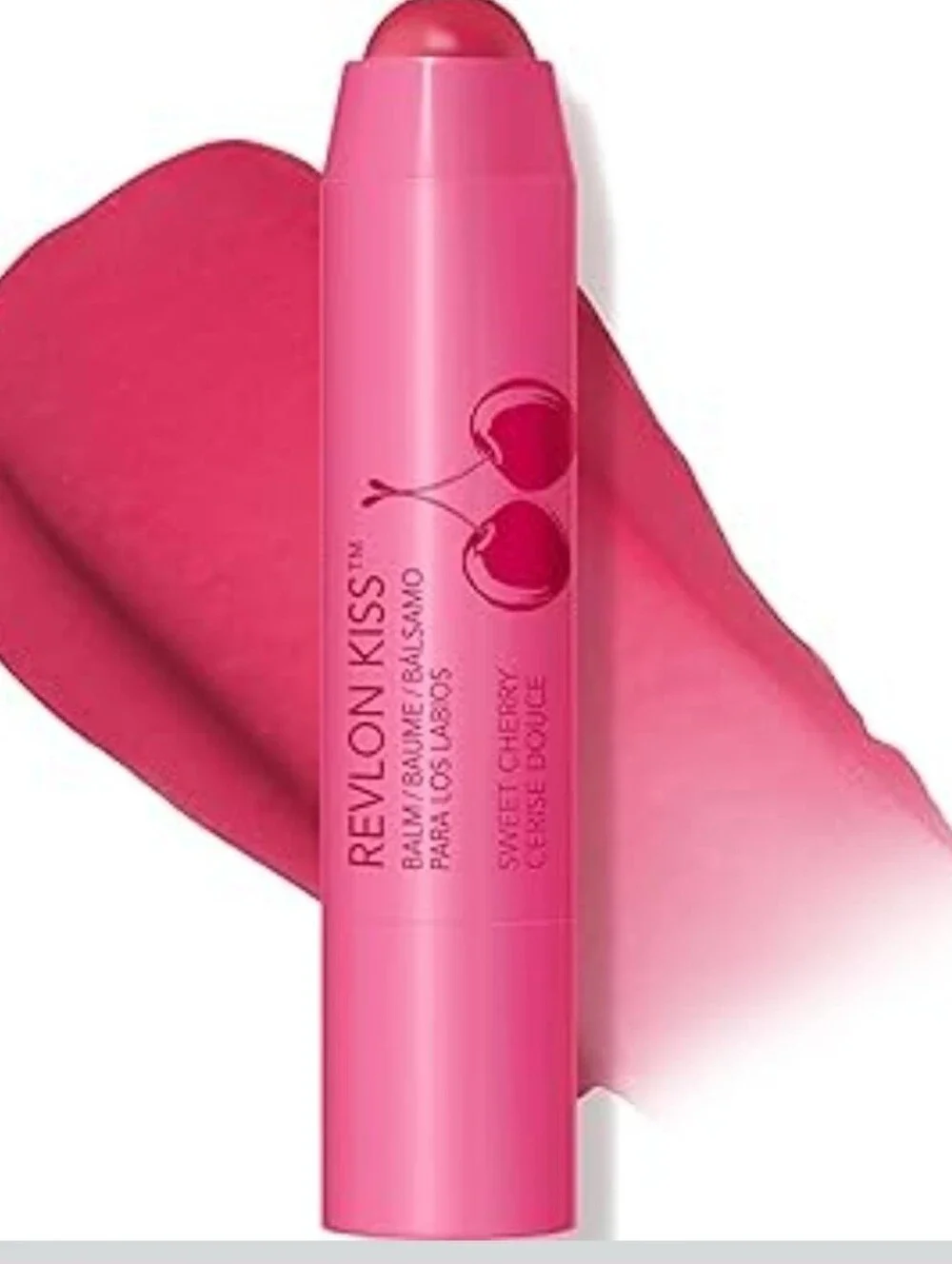Revlon Kiss Balm Stick - Cherry Splash Pink Sun Protection Lip Balm Spf 20